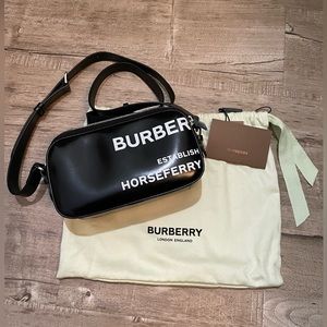 NWT Burberry London Mini Camera Bag Cross Body Horseferry Print